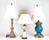 Lot of Three Antique Conversion Table Lamps