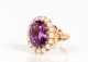 Amethyst and Pearl Cluster Ring