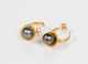 Artisan High Karat Gold Pearl Drop Earrings