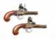 Nice Pair of European Flintlock Muff Pistols C1800