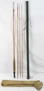 Three Piece Bamboo Fly Rod with Two Tips