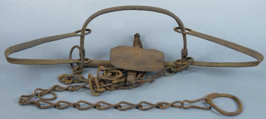 19th Century Hand Wrought - Iron Trap