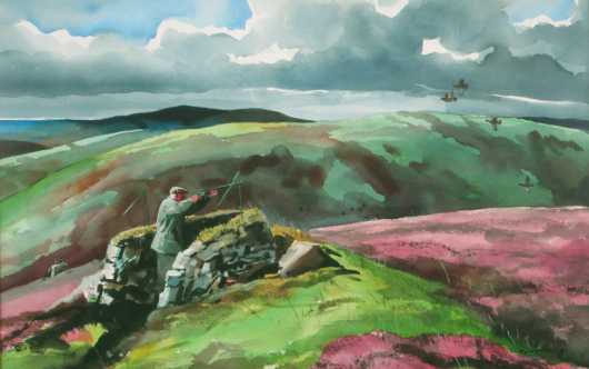 Chet Reneson watercolor "The Moors of Scotland"