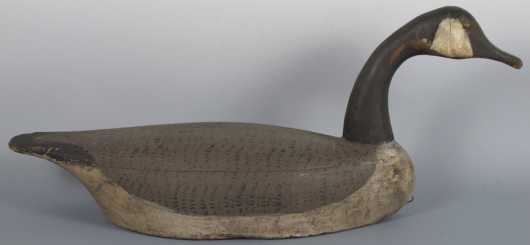 Hollow body Canada Goose decoy with tack eyes