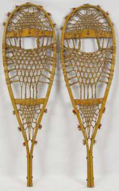 Native American made snowshoes