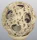 Elaborate, Signed, Chinese Ivory Puzzle ball with stand and custom storage box