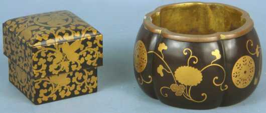 Japanese Lacquer-ware, 2 pieces