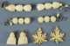Lot of Four Pair of Ivory Carved Earrings