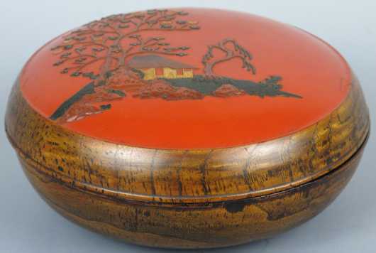 Japanese Lacquer and Wood Box