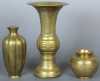 Lot of 3 Chinese Brass Vessels