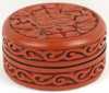 Round Red Lacquer Box