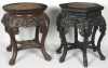 Two Chinese Export Marble Top Stands