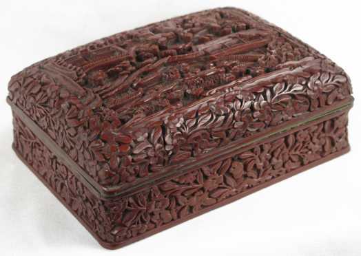 Chinese Carved Lacquer Box