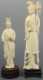 Two Chinese Carved Ivory Statuettes