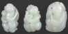 Three Chinese Jade Carvings of plants and fruit
