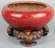 Chinese Langyao Glazed Footed Censer