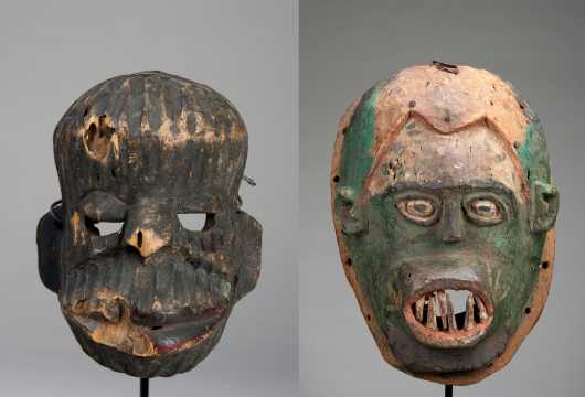 Two Nigerian masks