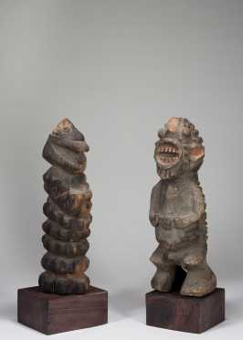 Two Mambilla or Mfumte figures