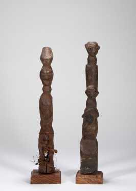 Two Yaka Mbwoolo figures