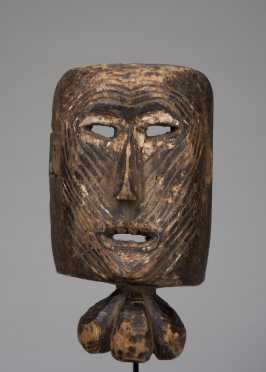 A Shamanic goiter mask